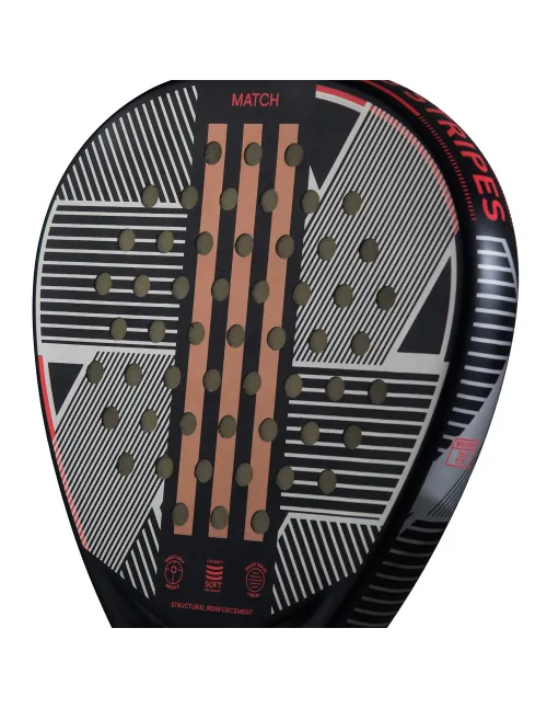 Adidas Match 3.3 Black Rojo 2024 | Ofertas de pádel