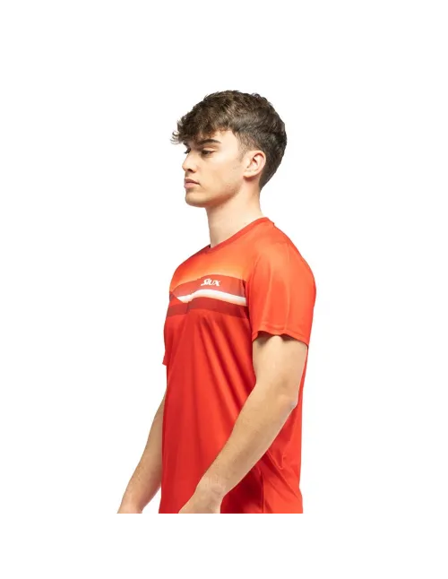 T-SHIRT SIUX MEN STRIPPES RED |Padel offers