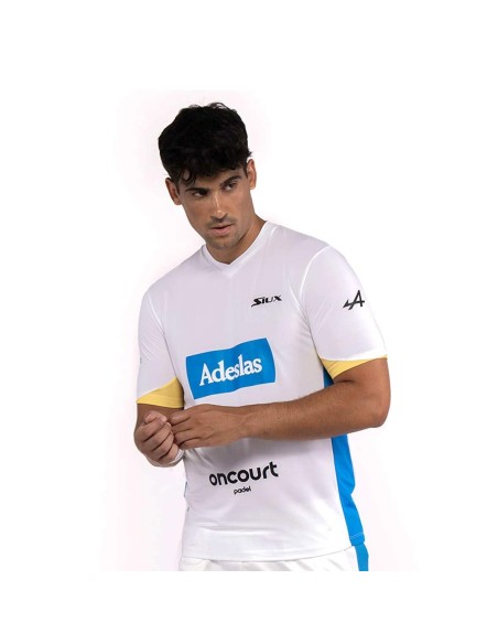 Official Siux Diablo Sanyo White T-shirt | Ofertas de padel