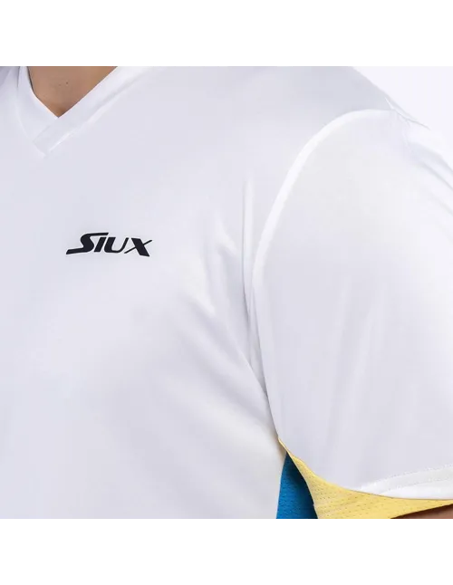 Official Siux Diablo Sanyo White T-shirt | Ofertas de padel