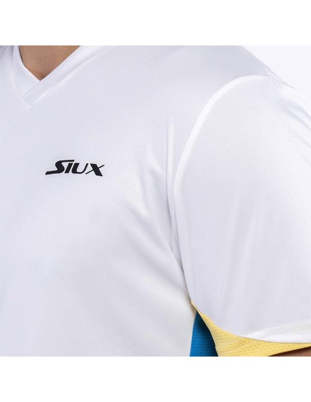 Official Siux Diablo Sanyo White T-shirt | Ofertas de padel