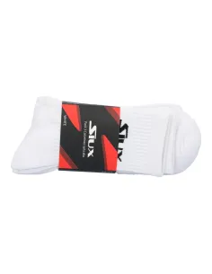 Pack 3 Calcetines Siux Blancos Dhaka Caña Alta | Ofertas de pádel