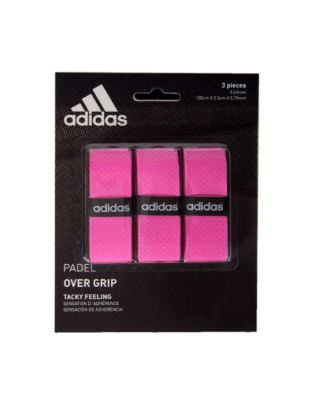 Set Overgrip Adidas 3 Unidades Rosa | Ofertas de padel