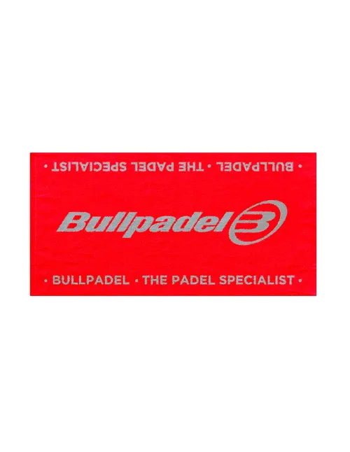 Toalha Bullpadel Vermelho | Ofertas de padel