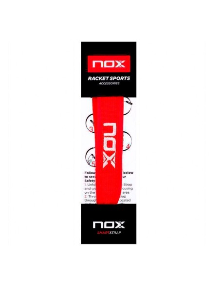 Nox Cordino Smartstrap Luxury Logo Rosso Bianco |Padel offers