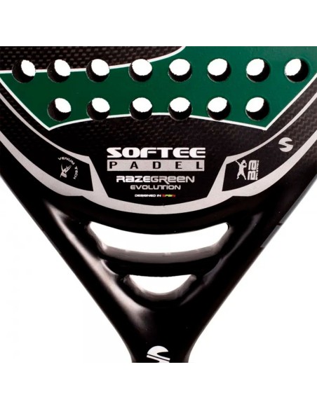Racket Softee Raze Evolution Green Carbon A000565 | Ofertas de padel