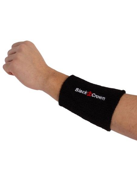 Wristband Black Crown Long Black | Ofertas de padel