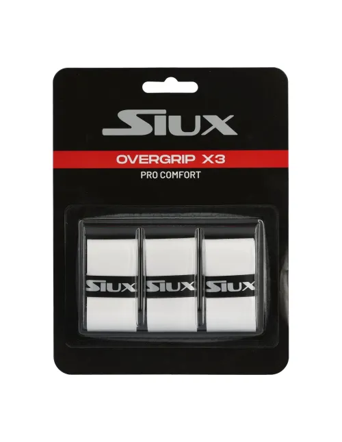 Overgrip Siux Pro Comfort X3 White | Ofertas de padel