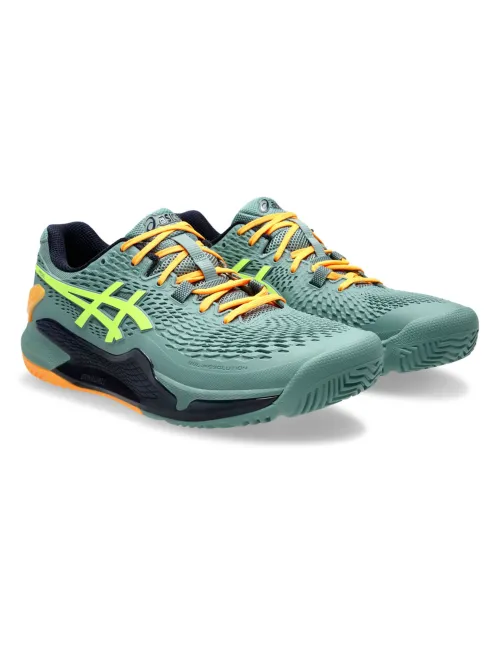 Asics Gel Resolution 9 Padel 1041A334 Verde | Ofertas de pádel