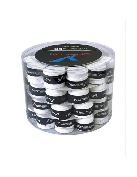 Tambor 50 Overgrips Ypsilon Comfort White | Ofertas de padel