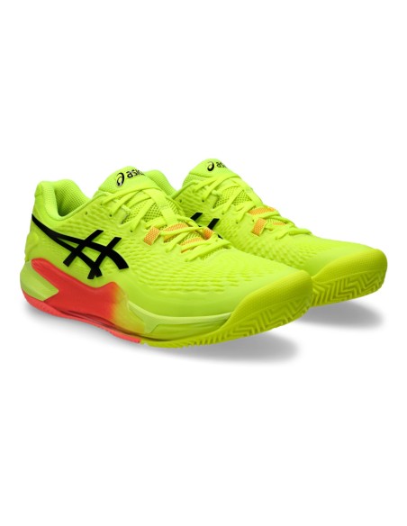 Asics Gel Resolution 9 Clay Paris 1041A495 Amarillo | Ofertas de padel
