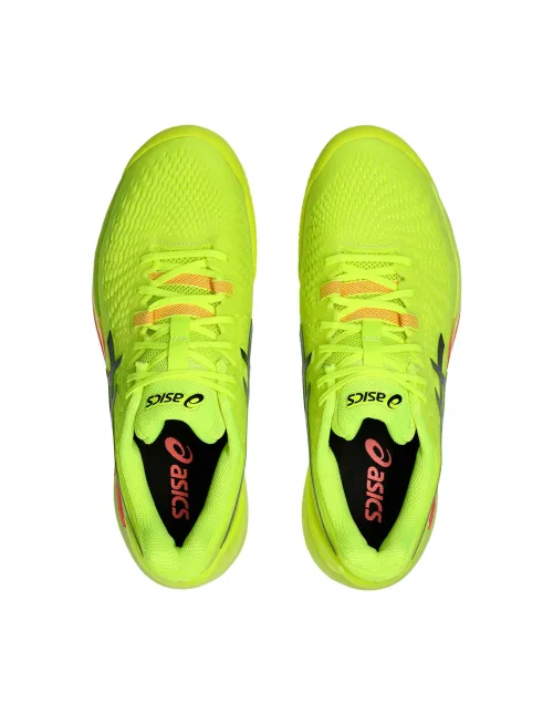 Asics Gel Resolution 9 Clay Paris 1041A495 Amarillo | Ofertas de padel
