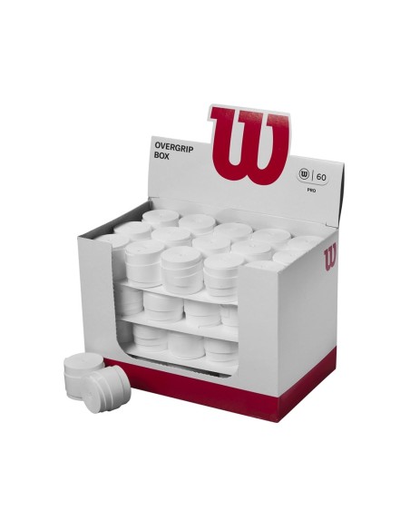 Box Overgrip Wilson Pro 60 pcs White | Ofertas de padel
