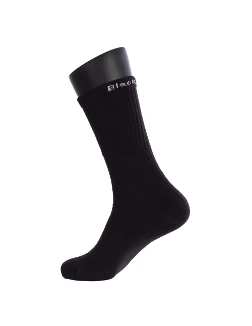 Pack 3 Calcetines Black Crown Altos Negros | Ofertas de pádel