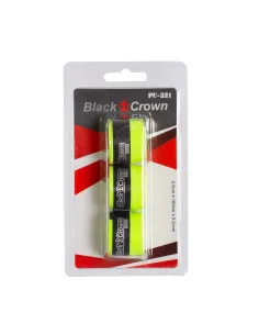 Blister 3 Grips Black Crown Amarillo