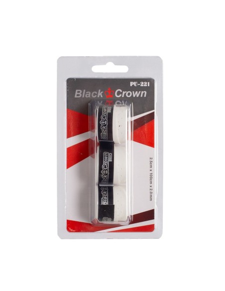 Black Crown Blister 3 impugnature bianco |Padel offers