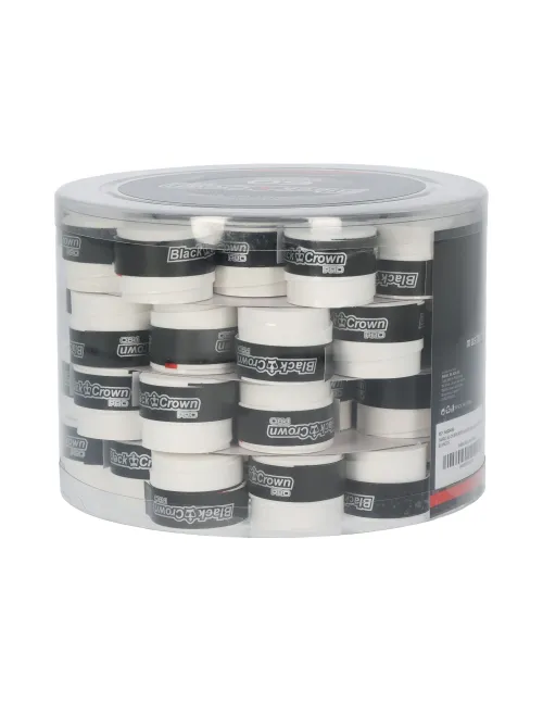 Cubo x60 Grips Black Crown Blanco | Ofertas de pádel