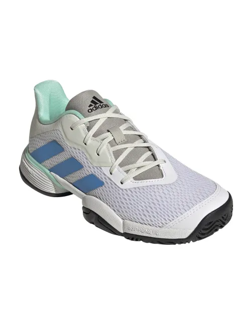 Adidas Barricade Blanco Azul Junior Gy4017 | Ofertas de pádel