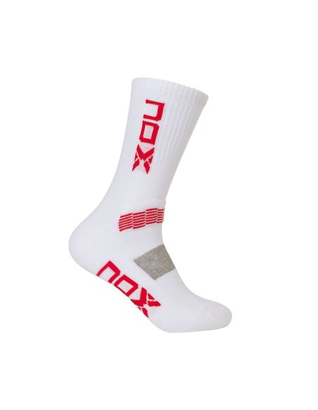 Technical Mid-Calf Socks Nox White Red | Ofertas de padel