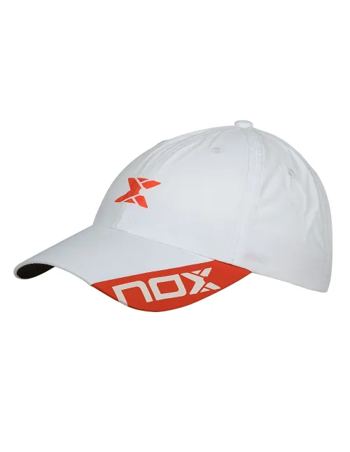 Gorra Nox Blanca Logo Rojo | Ofertas de pádel