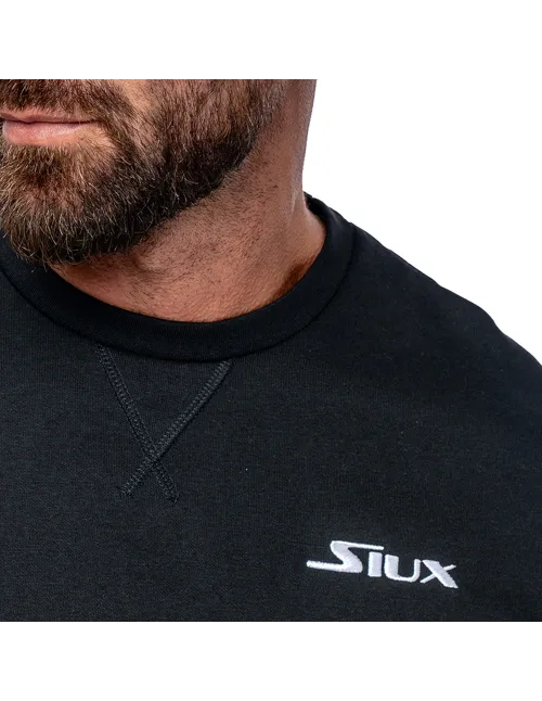 SIUX BASIC SWEATSHIRT BLACK | Ofertas de padel