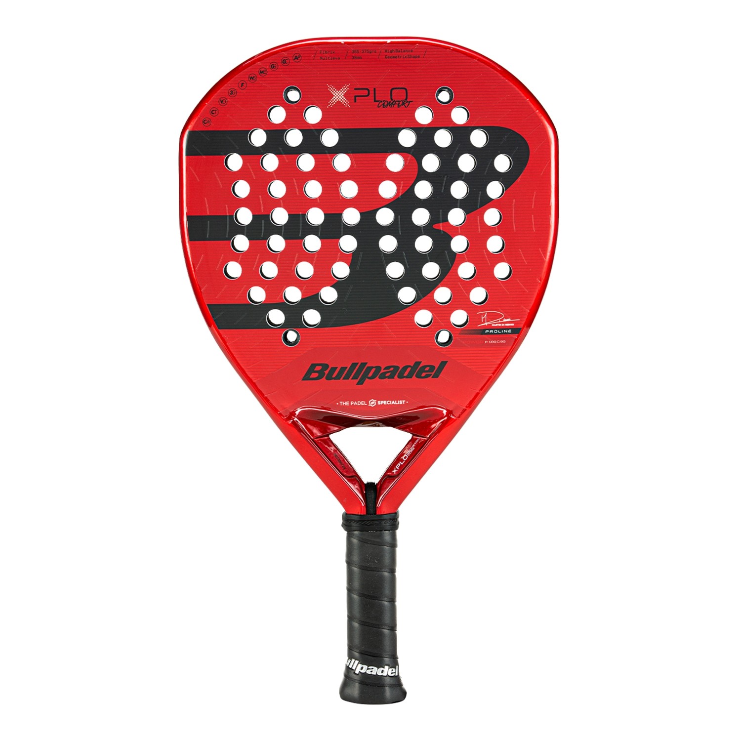 Bullpadel Xplo Comfort 25, Negro