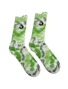 Green Tie-Dye Lok Socks