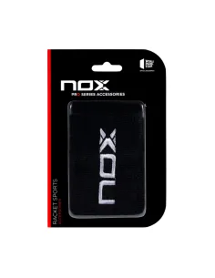 Box 6 pcs. Blister (2 pcs.) Nox Wristband Black White Logo | Ofertas de padel