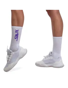 PACK 2 CALCETINES SIUX LARGOS REVEAL - PURPLE + WHITE | Ofertas de pádel
