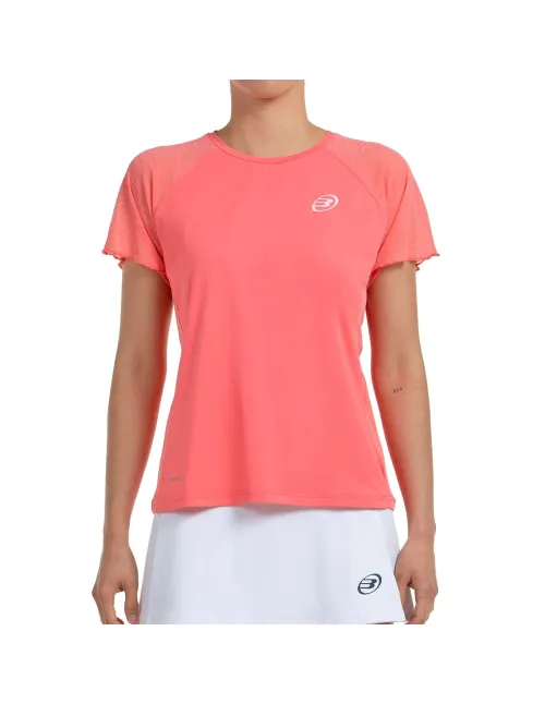 CAMISETA MANGA CORTA BULLPADEL MUJER DEDALE 711 CHICLE | Ofertas de padel