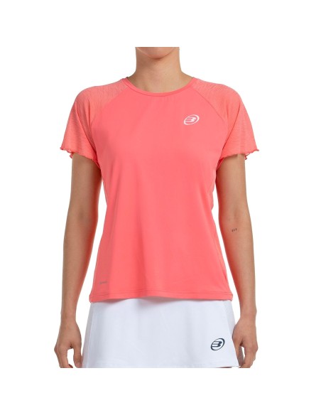 CAMISETA MANGA CORTA BULLPADEL MUJER DEDALE 711 CHICLE | Ofertas de padel