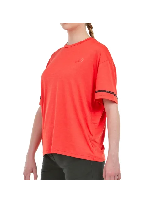 CAMISETA MANGA CORTA BULLPADEL MUJER ELGAR 169 CEREZA VIGORE | Ofertas de pádel