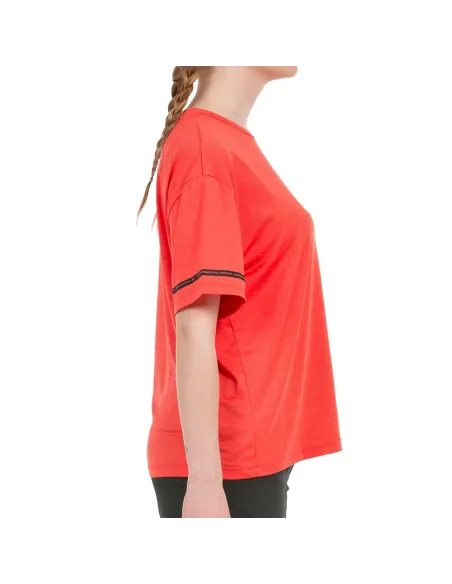 CAMISETA MANGA CORTA BULLPADEL MUJER ELGAR 169 CEREZA VIGORE | Ofertas de pádel