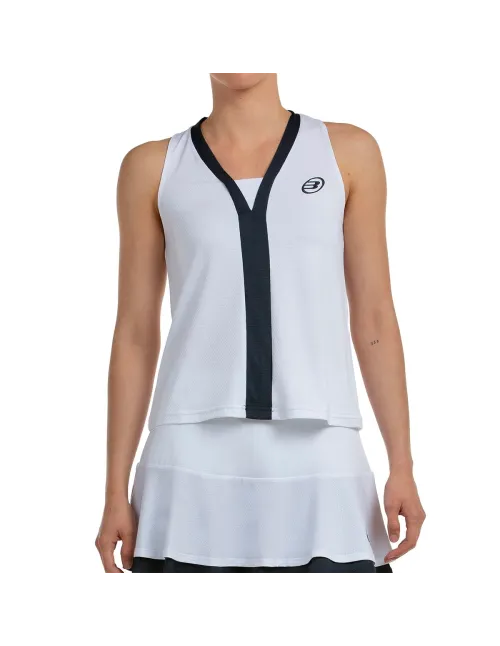 CAMISETA SIN MANGAS BULLPADEL MUJER TALITA 012 BLANCO | Ofertas de pádel
