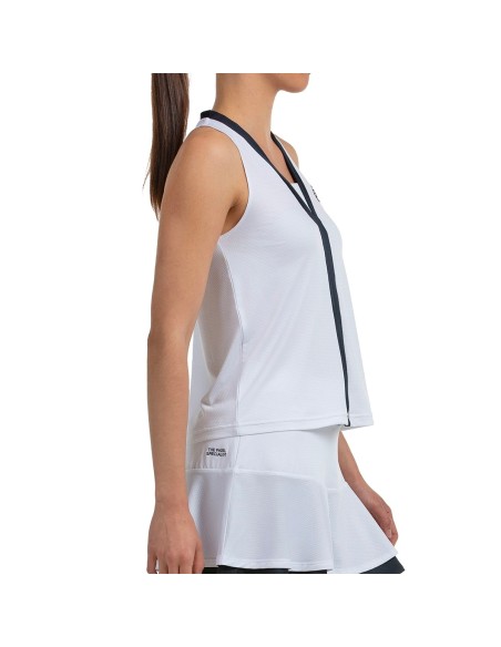 CAMISETA SIN MANGAS BULLPADEL MUJER TALITA 012 BLANCO | Ofertas de pádel