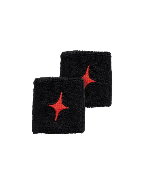 BLISTER (2 UDS.) MUﾑEQUERA STARVIE NEGRA STAR ROJA MNR24 | Ofertas de padel
