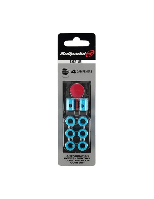 BLISTER (4 PEZZI) ANTIVIBRATORE EASE VIBE BULLPADEL 011 AZZURRO 448294 |Padel offers