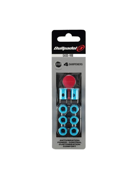 BLISTER (4 PEÇAS) ANTI-VIBRADOR EASE VIBE BULLPADEL 011 AZUL CLARO 448294 | Ofertas de padel