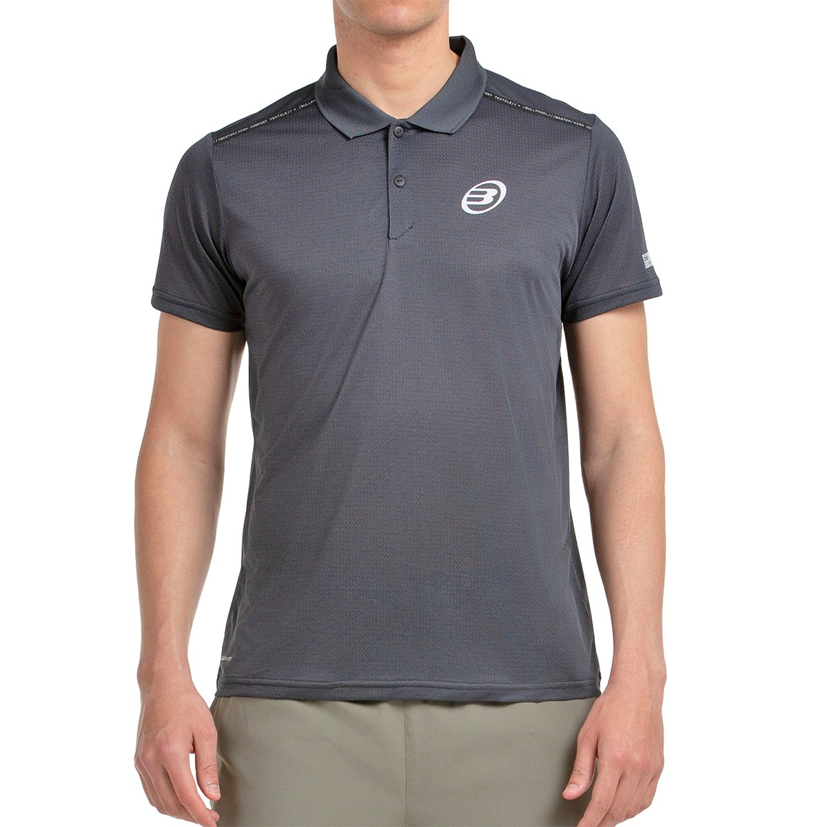 Polo Bullpadel Mirac Talla S, Plateado