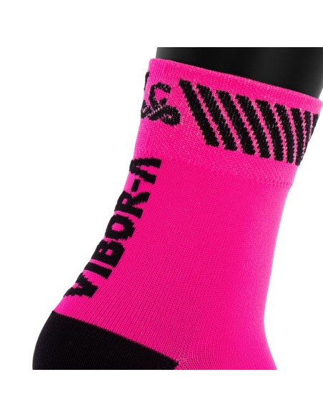 Socks Vibor-A Half Crew Pink/Black | Ofertas de padel