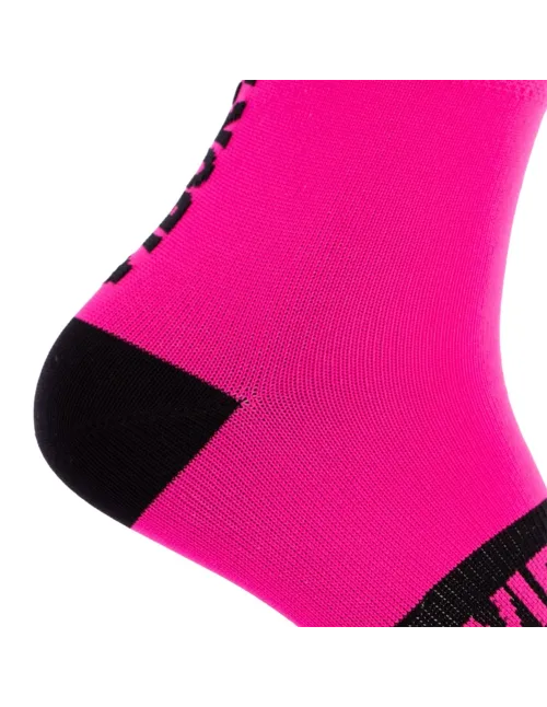 Meias Vibor-A Kait Médio Cano Rosa/Preto | Ofertas de padel