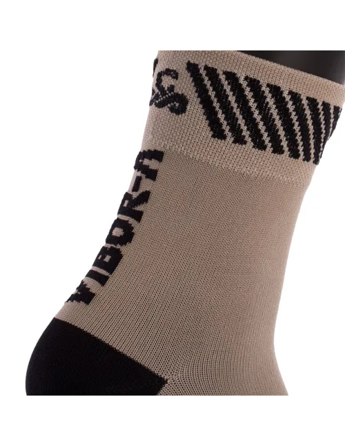Calcetines Vibor-A Kait Media Caña Plata/Negro | Ofertas de pádel