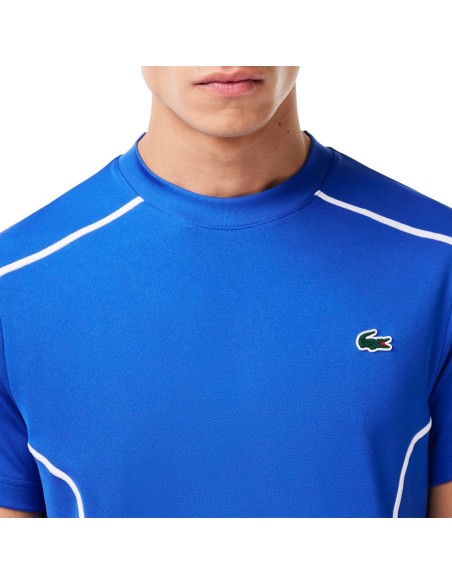 Camiseta Lacoste Team Player Azul | Ofertas de pádel