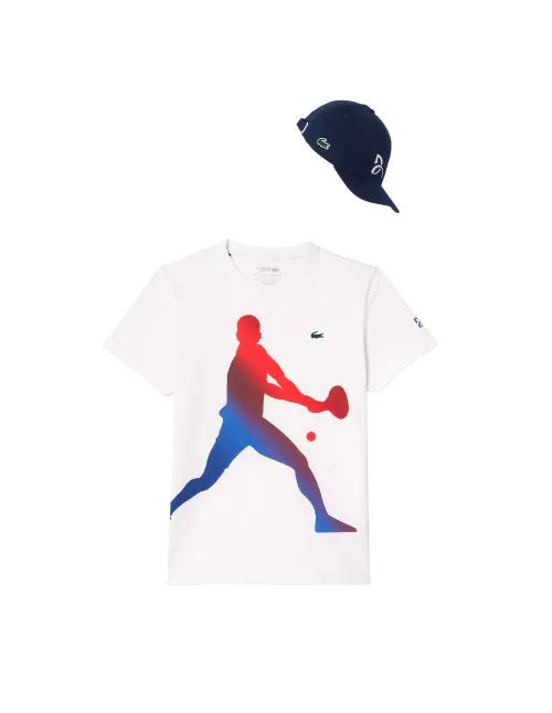 CAMISETA LACOSTE DJOKOVIC FAN COLLECTION TH7516 001 | Ofertas de padel