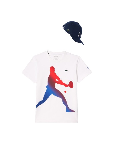 CAMISETA LACOSTE DJOKOVIC FAN COLLECTION TH7516 001 | Ofertas de padel