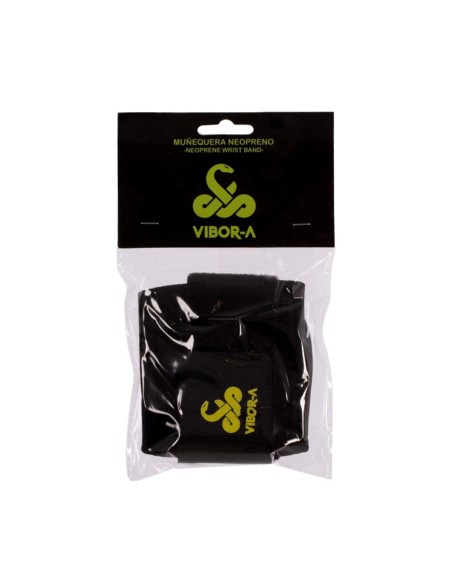 Muñequera Neopreno Vibor-A Negro | Ofertas de pádel