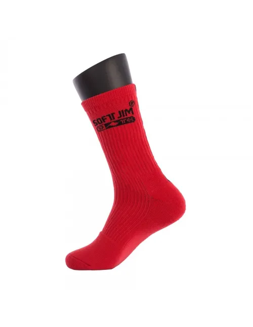 Calcetines Softjim Premium Rojo/Negro | Ofertas de pádel