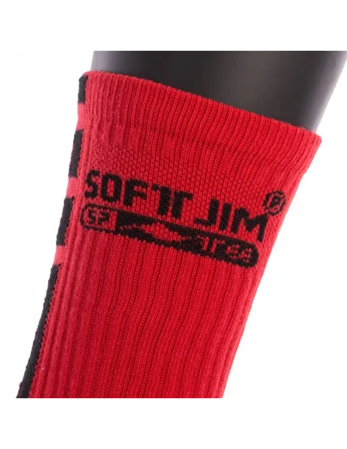 Calcetines Softjim Premium Rojo/Negro | Ofertas de pádel