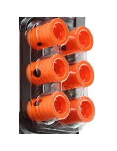 Blister (4 Uds) Antivibrador Bullpadel Ease Vibe Naranja | Ofertas de pádel 2