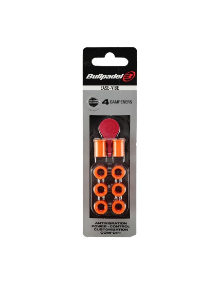 BLISTER (4 PEZZI) ANTIVIBRATORE EASE VIBE BULLPADEL 037 ARANCIONE 448293 |Padel offers